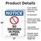 Signmission No Smoking In Pool Area OSHA Notice Sign, Aluminum, 12in W x 18in L, 2PK OS-2PACK-NS-A-1218-V-14802 - alternate 4